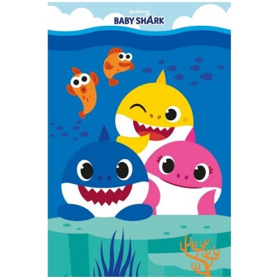 Halantex Fleecová deka Baby Shark – Zboží Mobilmania