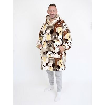 MKLuzkoviny.cz Beránková mikina mikroplyš Exclusive Psí invaze – Hledejceny.cz