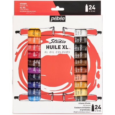 Pebeo Set olejových barev Studio Huile 24 x 12 ml