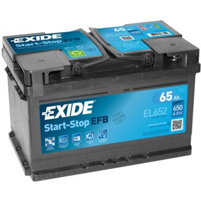 Exide Start-Stop EFB 12V 65Ah 650A EL652 – Hledejceny.cz