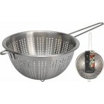 cedník d24cm, NR plech., stojící+drát. rukojeť – Sleviste.cz