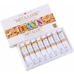 Metalické akrylové barvy DECOLA 8x18 ml – Hledejceny.cz
