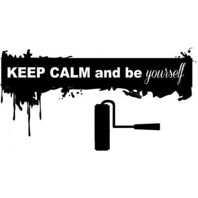 IMPOL TRADE SPNB180TS Samolepky na zeď Keep Calm rozměr 90 x 160 cm – Sleviste.cz