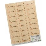 Samolepky odbélníkové "zavařeno", popisovatelné – Zboží Mobilmania