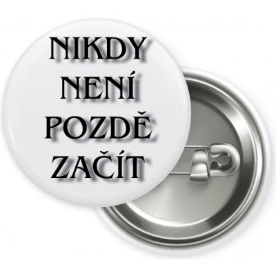 DJ Kolečko Nikdy není pozdě začít Placka 25 mm – Hledejceny.cz