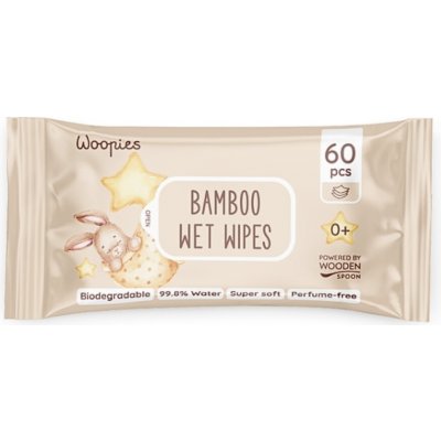 Woopies Wooden Spoon Rozložitelné vlhčené ubrousky 60 ks – Hledejceny.cz