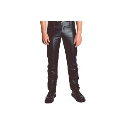 Mister B Leather Jeans Buttons kožené kalhoty 28