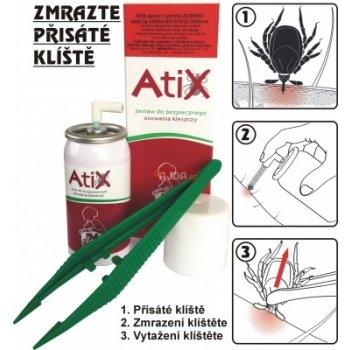 Atix Sada pro bezpečné odstraňování klíšťat sprej 9 ml + pinzeta od 214 Kč  - Heureka.cz