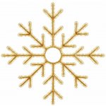 DECOLED LED světelná vločka X, závěsná 3D tisk, pr. 85 cm, teple bílá – Hledejceny.cz