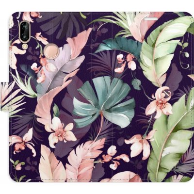 Pouzdro iSaprio Flip s kapsičkami na karty - Flower Pattern 08 Huawei P20 Lite – Zbozi.Blesk.cz