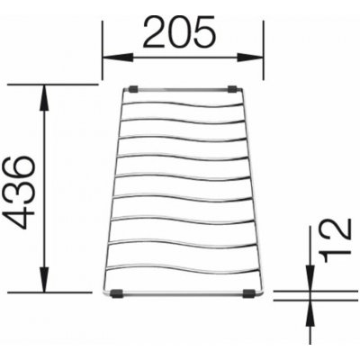 Odkapávací mřížka/rošt ELON XL 6 S 436x205 – Zboží Dáma