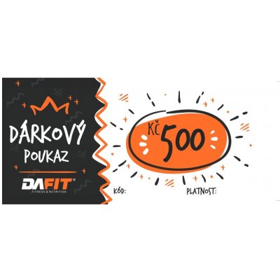 Dárkový elektronický poukaz Dafit.cz 500,- – Hledejceny.cz