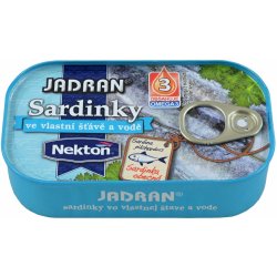 Jadran Sardinky ve vlastní šťávě a vodě 125 g