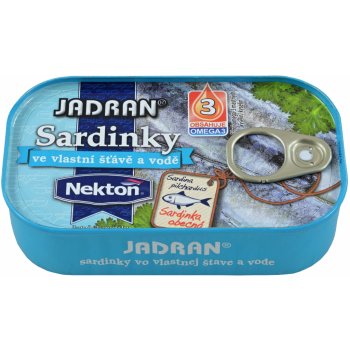 Jadran Sardinky ve vlastní šťávě a vodě 125 g