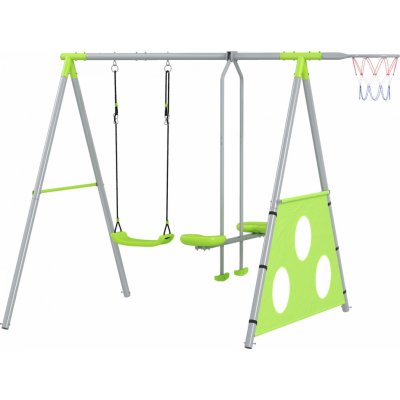 Aiyaplay houpačka 4v1 | zelená + šedá – Zboží Mobilmania