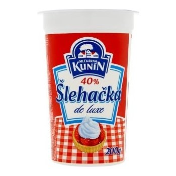 Mlékárna Kunín Šlehačka de luxe 40% 200 g