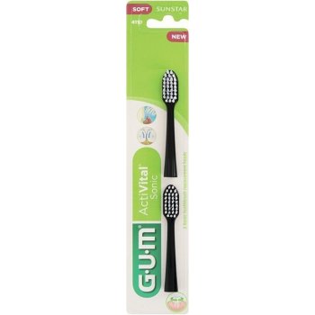 GUM ActiVital Sonic Refills Soft černé 2 ks