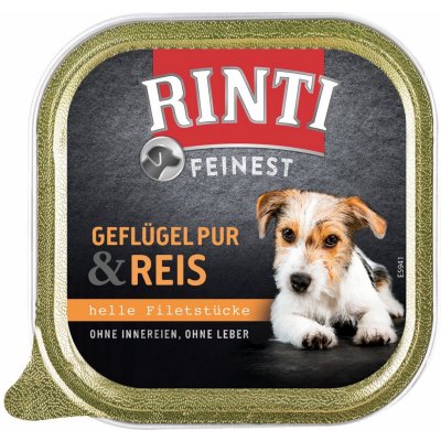 Rinti Feinest Adult Dog drůbeží a rýže 11 x 150 g – Hledejceny.cz