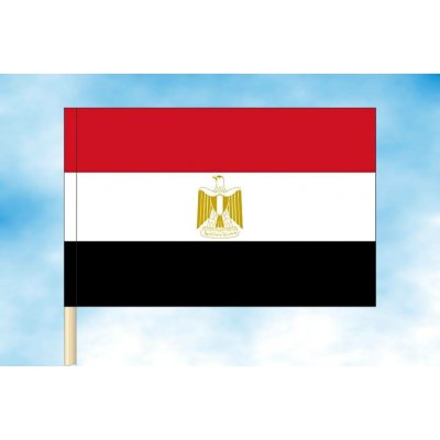 LIBEA, s.r.o. Vlajka Egypta Rozměr: 20×30 cm, Uchycení: Návlek na žerď – Hledejceny.cz