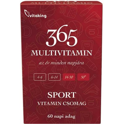Vitaking 365 Multivitamin Sport Pack 60 pack – Hledejceny.cz