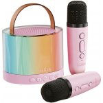 Maxlife MXKS 100 Bluetooth karaoke set růžový – Zbozi.Blesk.cz
