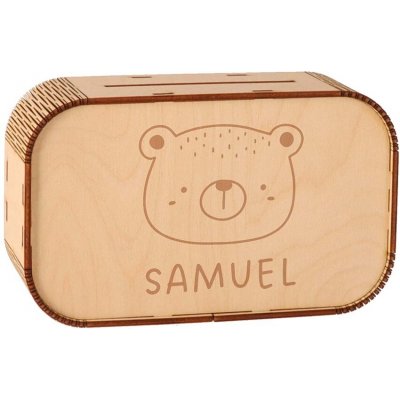 ČistéDřevo Dřevěná pokladnička s vlastním textem - velká – Zbozi.Blesk.cz