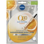 Nivea Q10 Plus C Anti-Wrinkle + Energy 10 minutová textilní pleťová maska 1 ks – Zboží Dáma