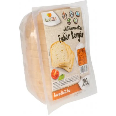 LoveDiet Bezlepkový bílý chléb krájený 300 g