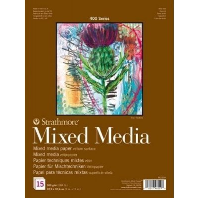 Strathmore Mix Media skicák lepený 22,9x30,5cm 300g 15 listů – Zboží Dáma