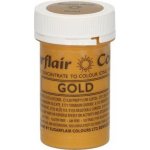 Sugarflair Gelová barva perleťová Gold 5032 dortis 25 g – Zboží Dáma