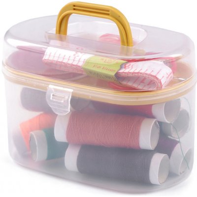 Sada na šití v boxu Varianta: 4 žlutá, Balení: 1 sada – Zboží Mobilmania