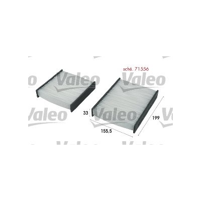 Filtr, vzduch v interiéru VALEO 715556 – Hledejceny.cz