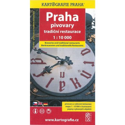 Praha plán pivovary a tradiční restaurace 1:10 000 – Zboží Mobilmania