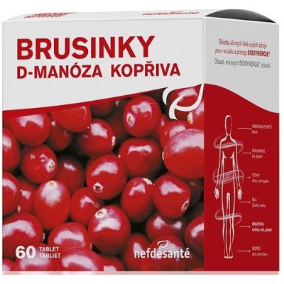 Nefdesante BRUSINKY D-manosa KOPŘIVA 60 kapslí