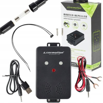 Carmotion Odpuzovač kun a hlodavců včetně zábleskové diody a USB konektoru 58107 – Zboží Dáma