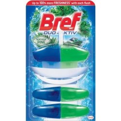 Bref WC Duo Aktiv original Pine 3 x 50 ml + závěs