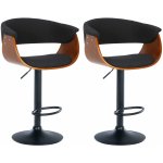 Design-Shop Vestal Černá / dřevo ořech 2 ks – Zboží Dáma