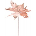 Květ MagicHome Poinssetia, měděný, stonek, velikost květu: 31 cm ST8091545 – Hledejceny.cz