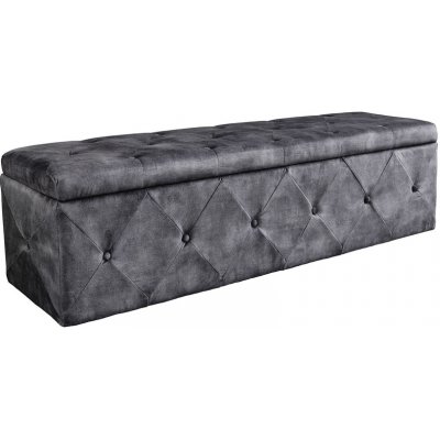 Interior DE CHESTERFIELD 140 cm antik šedá LAV44425 – Zboží Mobilmania