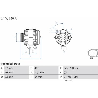 generátor BOSCH 0 986 048 400 | Zboží Auto