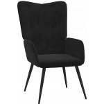 vidaXL 328101 relaxační černé samet – Zboží Dáma