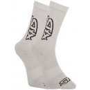 Styx ponožky vysoké šedé s černým logem HV1062