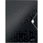 LEITZ Desky s gumičkou Wow Jumbo, černá, 30 mm, PP, A4 – Hledejceny.cz
