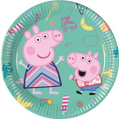GoDan Papírové talíře Prasátko Peppa 20 cm – Zboží Dáma