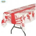 Guirca Plastový ubrus Halloween krvavé otisky 137x277 cm – Zboží Dáma