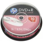 HP DVD+R 8,5GB 8x, cakebox, 10ks (69309) – Zboží Živě
