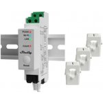 SHELLY PRO 3EM-120 Elektroměr třífázový na DIN lištu vč. 3 MT 120A(vodiče max pr. 15mm) LAN WiFi Blu