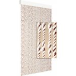 Závěs do dveří EMBER 90x210 cm hnědý/bílý – Hledejceny.cz