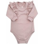 Z&Z Rostoucí body dlouhý rukáv s volánky starorůžová – Hledejceny.cz