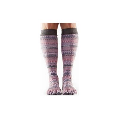 ToeSox CASUAL KNEE HIGH prstové podkolenky růžová / fialová – Zboží Mobilmania